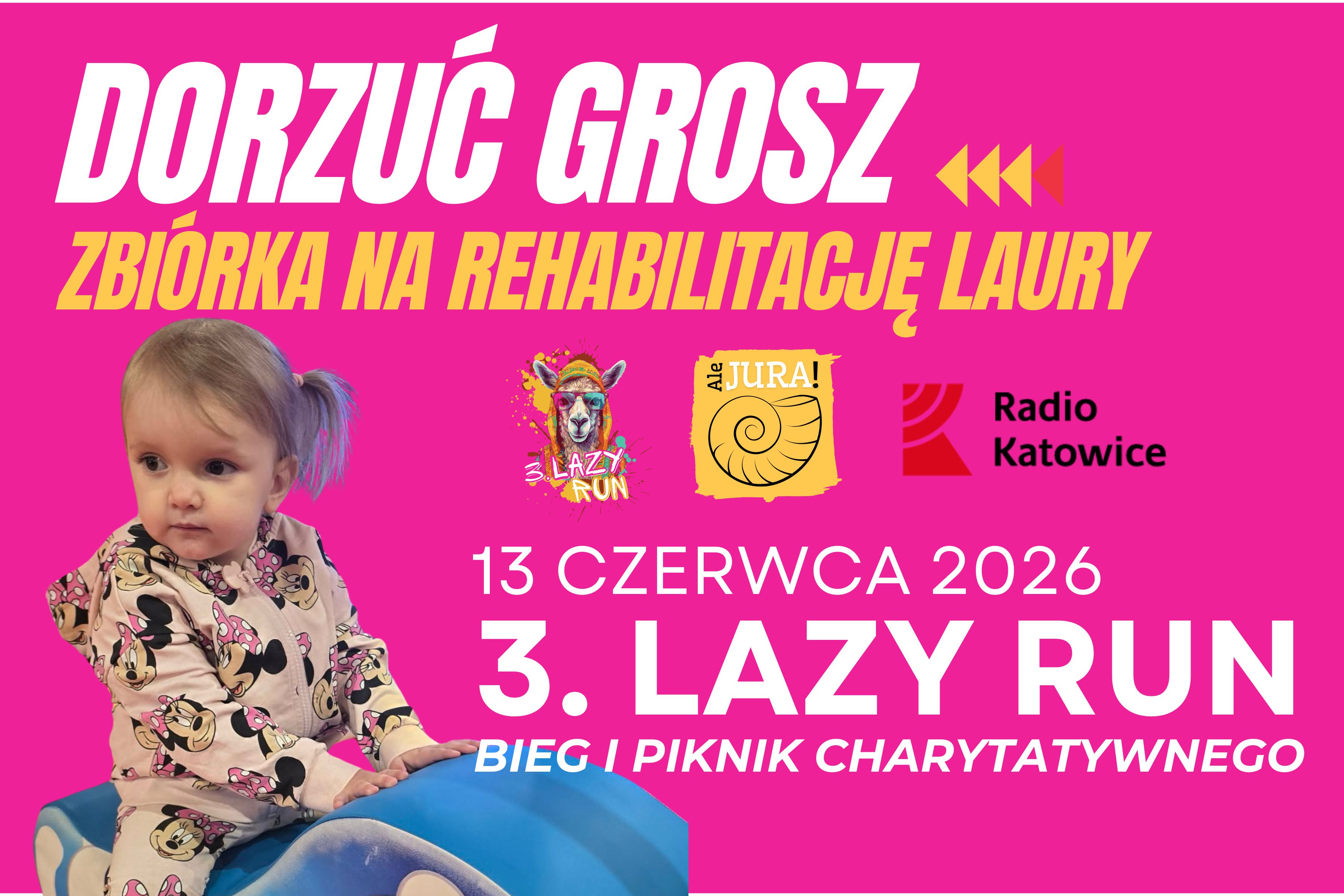 Biegniemy dla Laury z Rokitna Szlacheckiego – cel charytatywny Lazy Run 2026